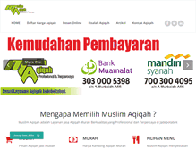 Tablet Screenshot of muslimaqiqah.com